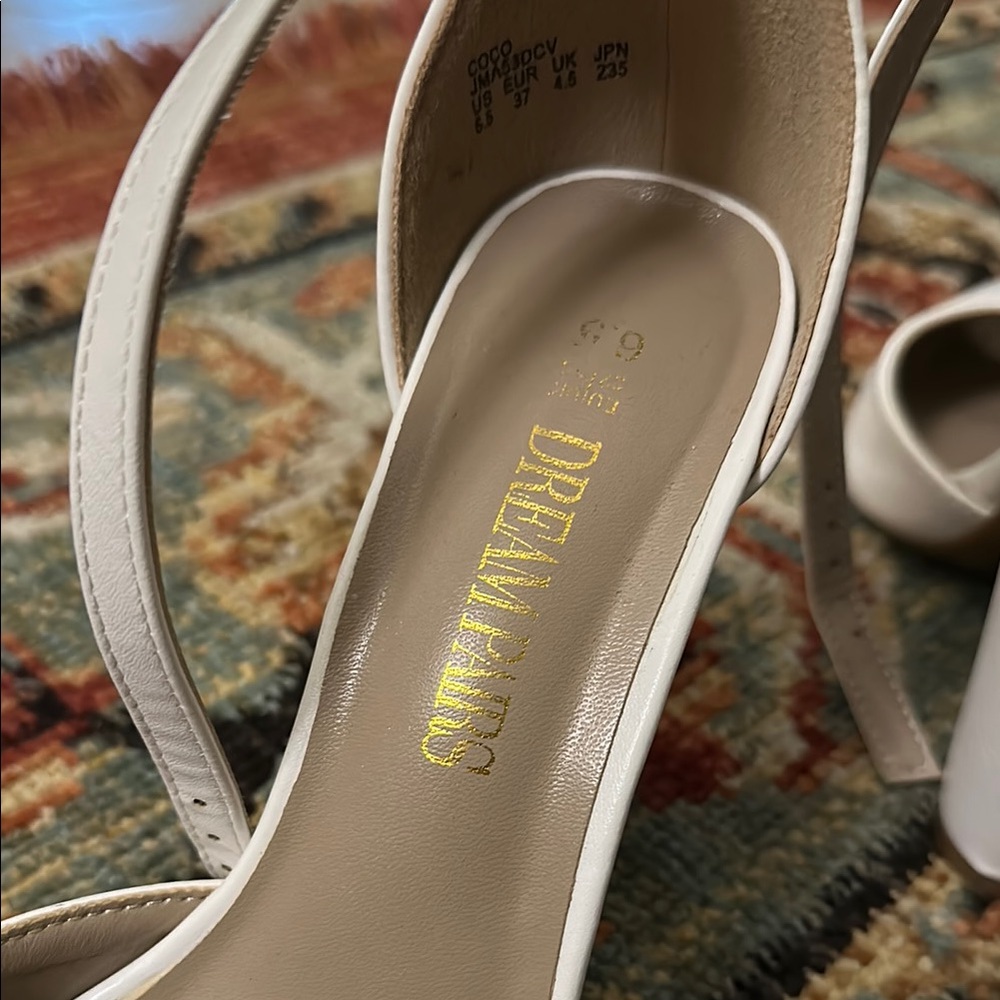 Dream Pairs White Slingback Heels - Picture 6 of 6